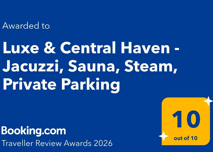 Apartment Luxe & Haven - Jacuzzi, Sauna, Steam, Private Parking